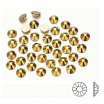 Strasuri din cristale pentru make-up, model SM020DD Auriu Metalizat de 1,2mm